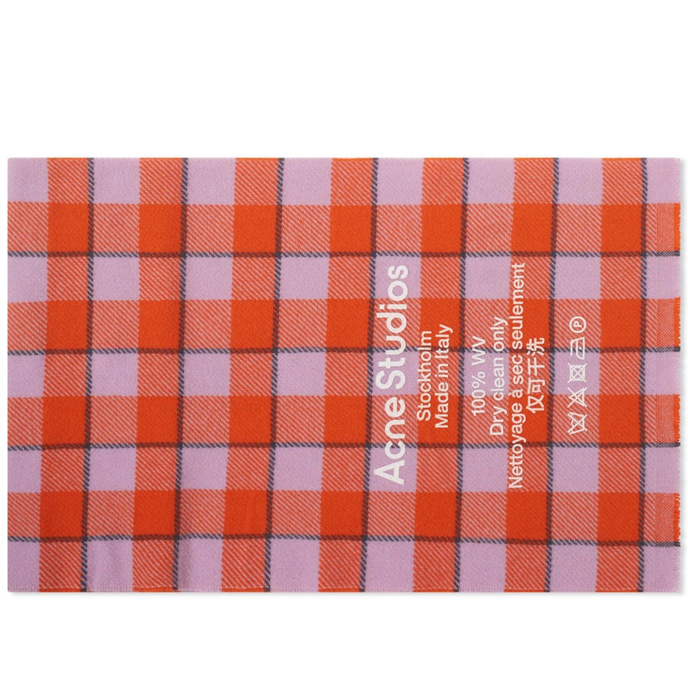 Acne Studios Cassiar Check Narrow New Scarf - 1