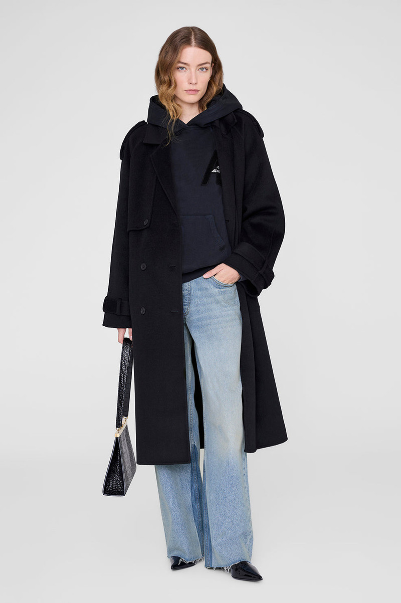 Jaci Hoodie Letterman - Vintage Black 5