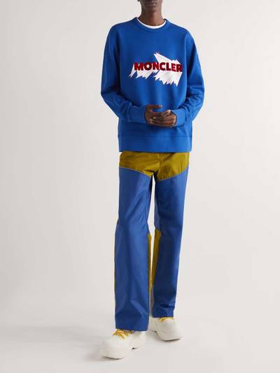 Moncler 2 Moncler 1952 Logo-Flocked Printed Cotton-Jersey Sweatshirt outlook