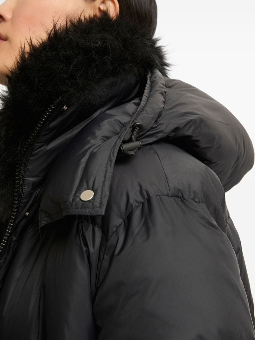 padded-design coat - 4