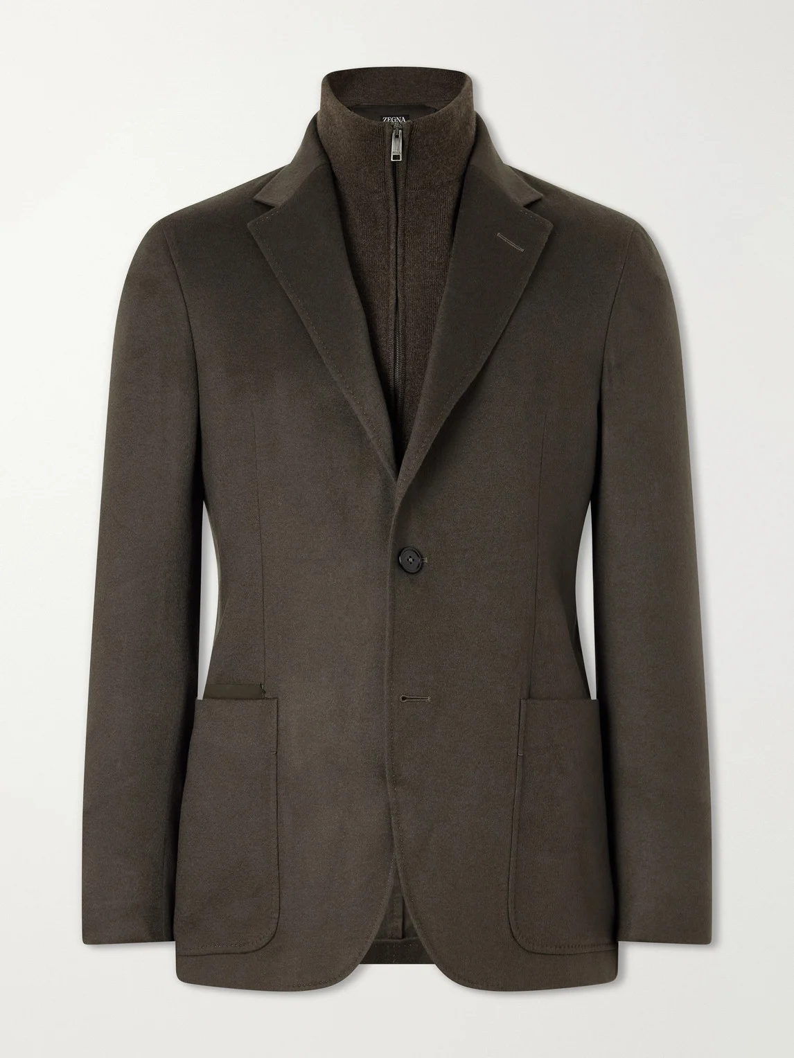Oasi Cashmere Zip-Up Blazer - 1