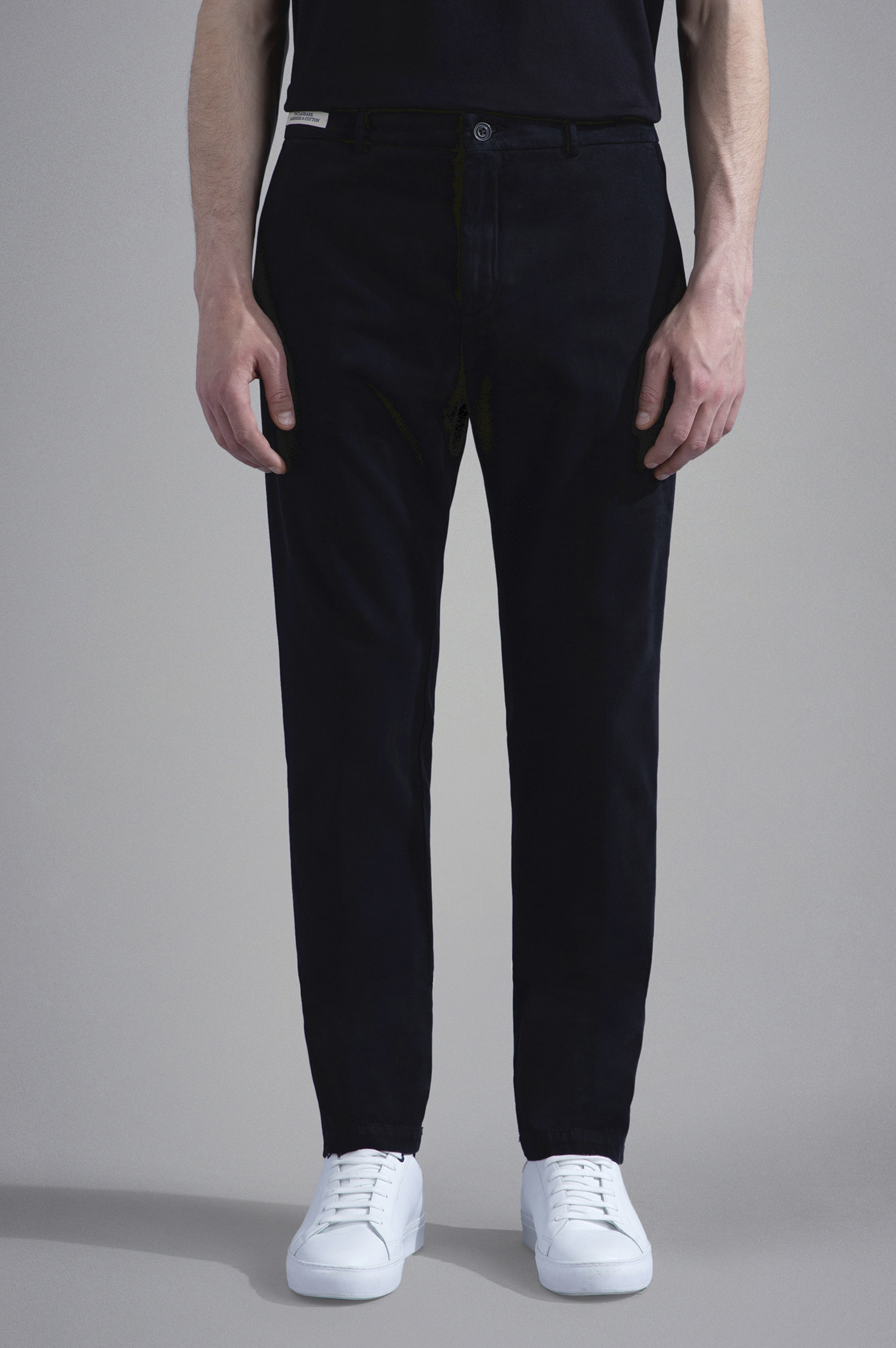 COTTON & CACHEMIRE CHINO TROUSERS - 6