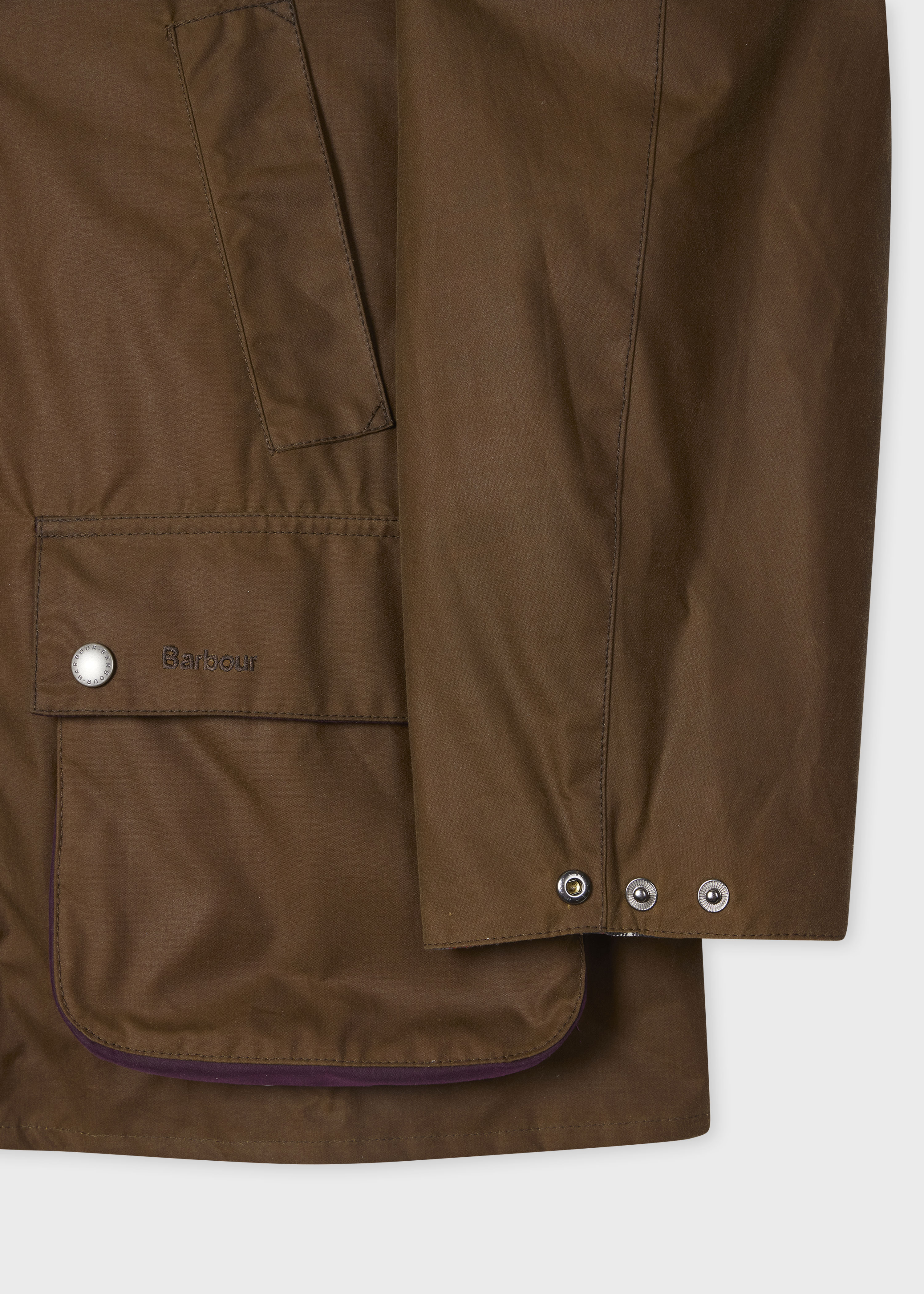 Paul Smith loves Barbour - Tan Oversized Bedale Wax Jacket - 3