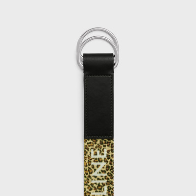 CELINE MEDIUM DOUBLE RING BELT in TEXTILE WITH CELINE PRINT AND CALFSKIN outlook
