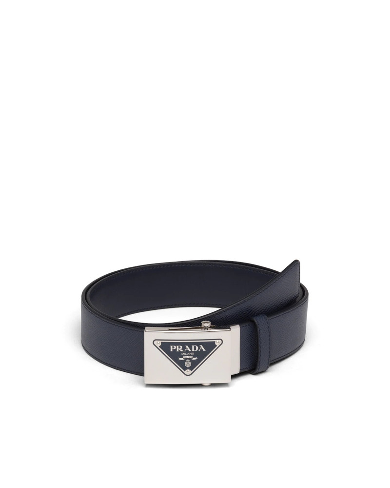 Saffiano leather belt 1