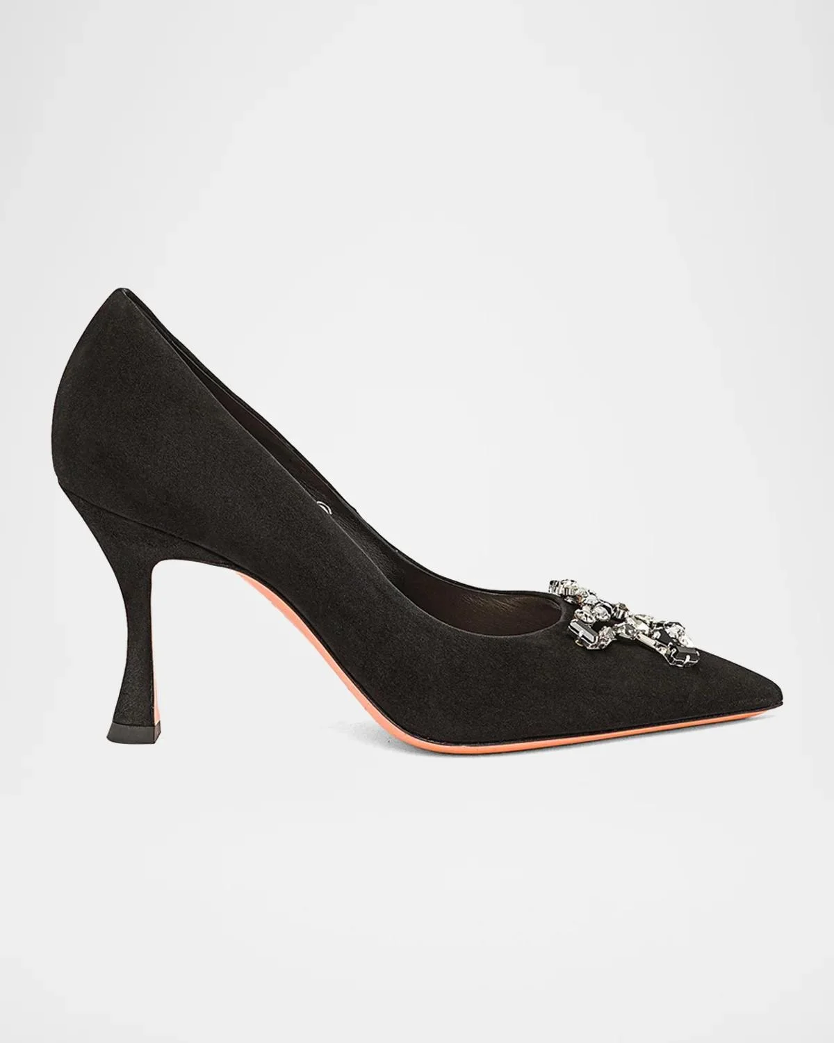 Embellished 85MM Suede Pumps - 1