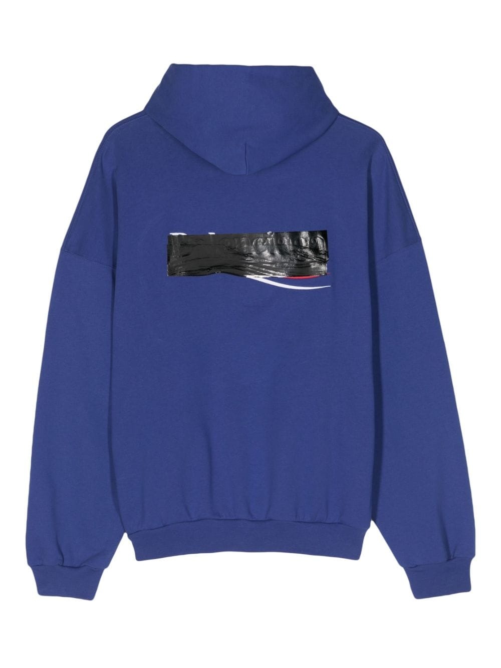 logo-embroidered cotton hoodie - 3