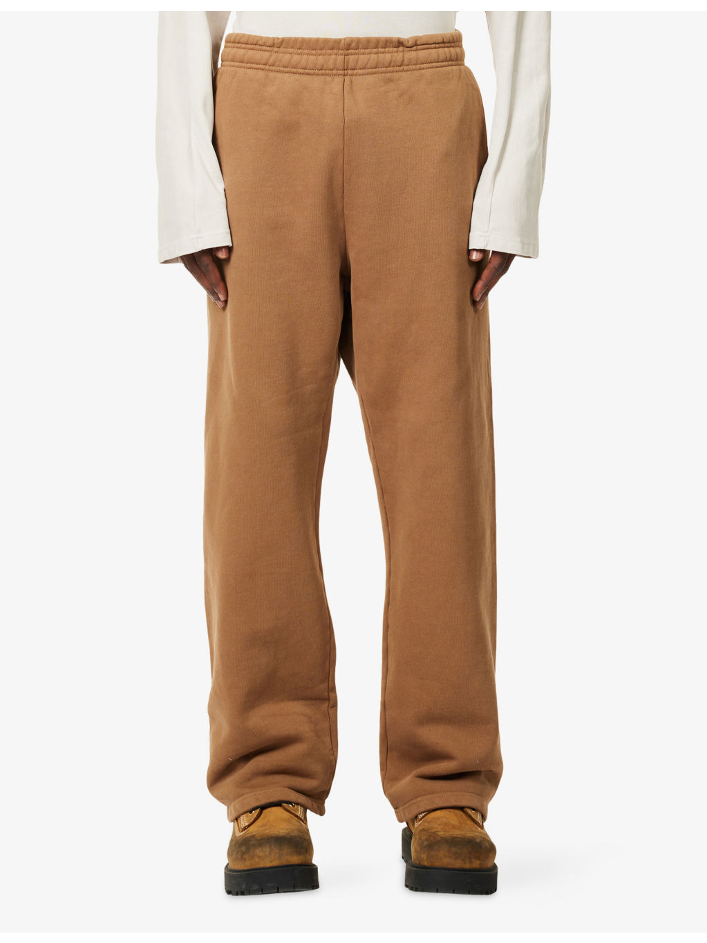 Straight-Leg Relaxed-Fit Cotton Jogging Bottoms - 3