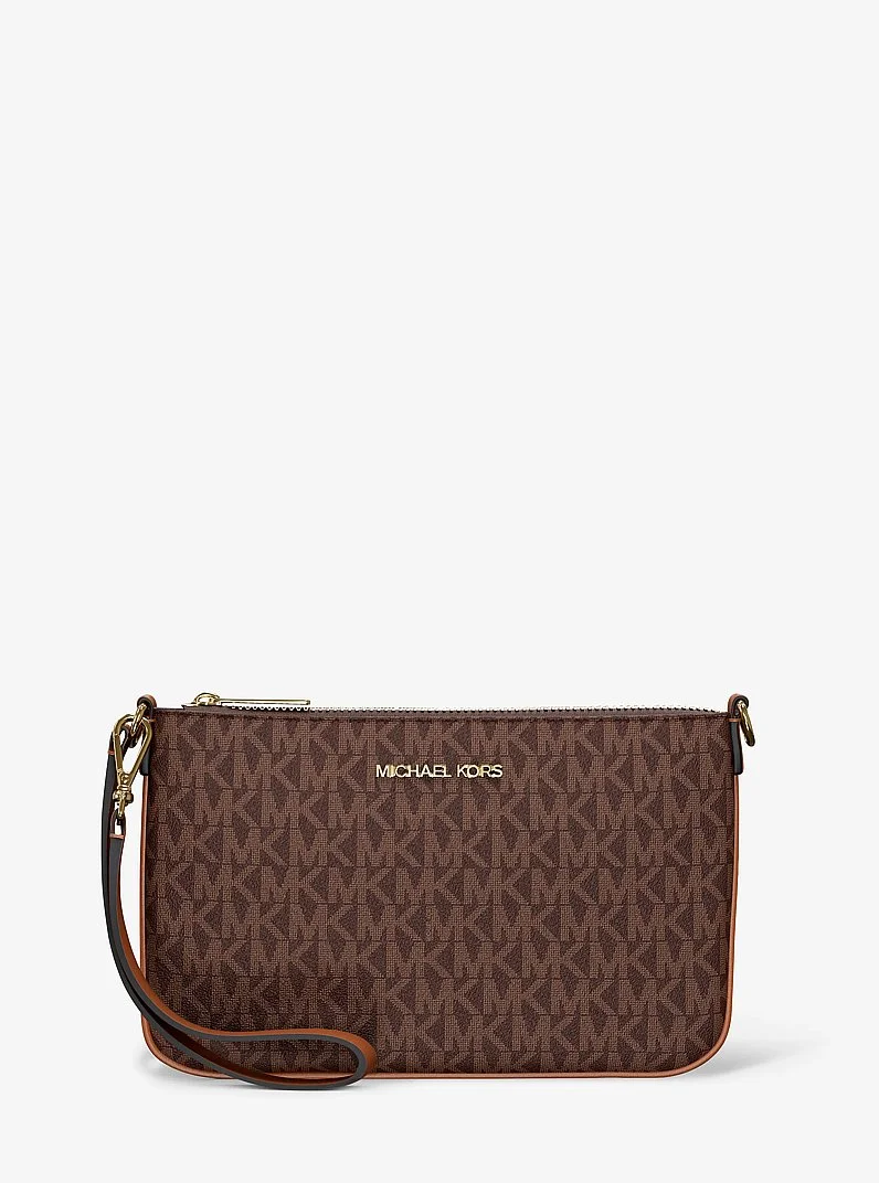 Jet Set Small Signature Logo Convertible Wristlet - 1