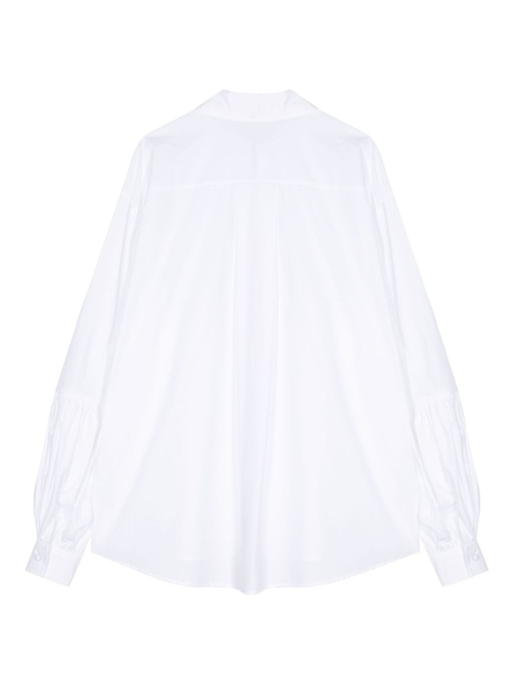 oversize-collar poplin shirt - 2