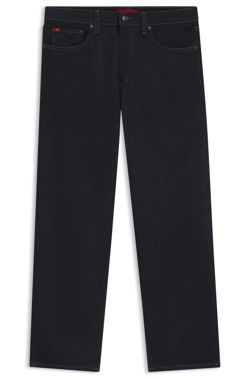REGULAR-FIT JEANS IN FADED DARK-BLUE DENIM 1