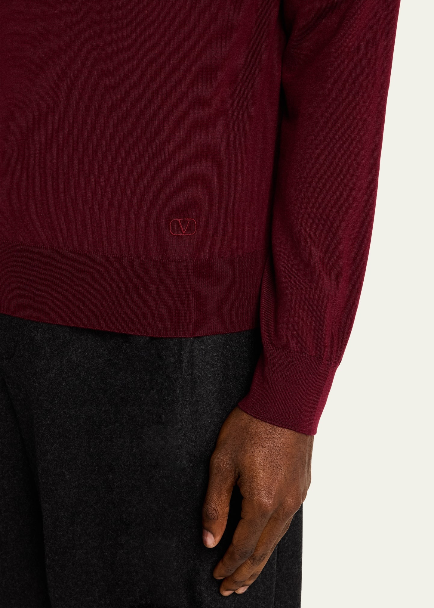 Men's Wool Turtleneck Sweater - 5