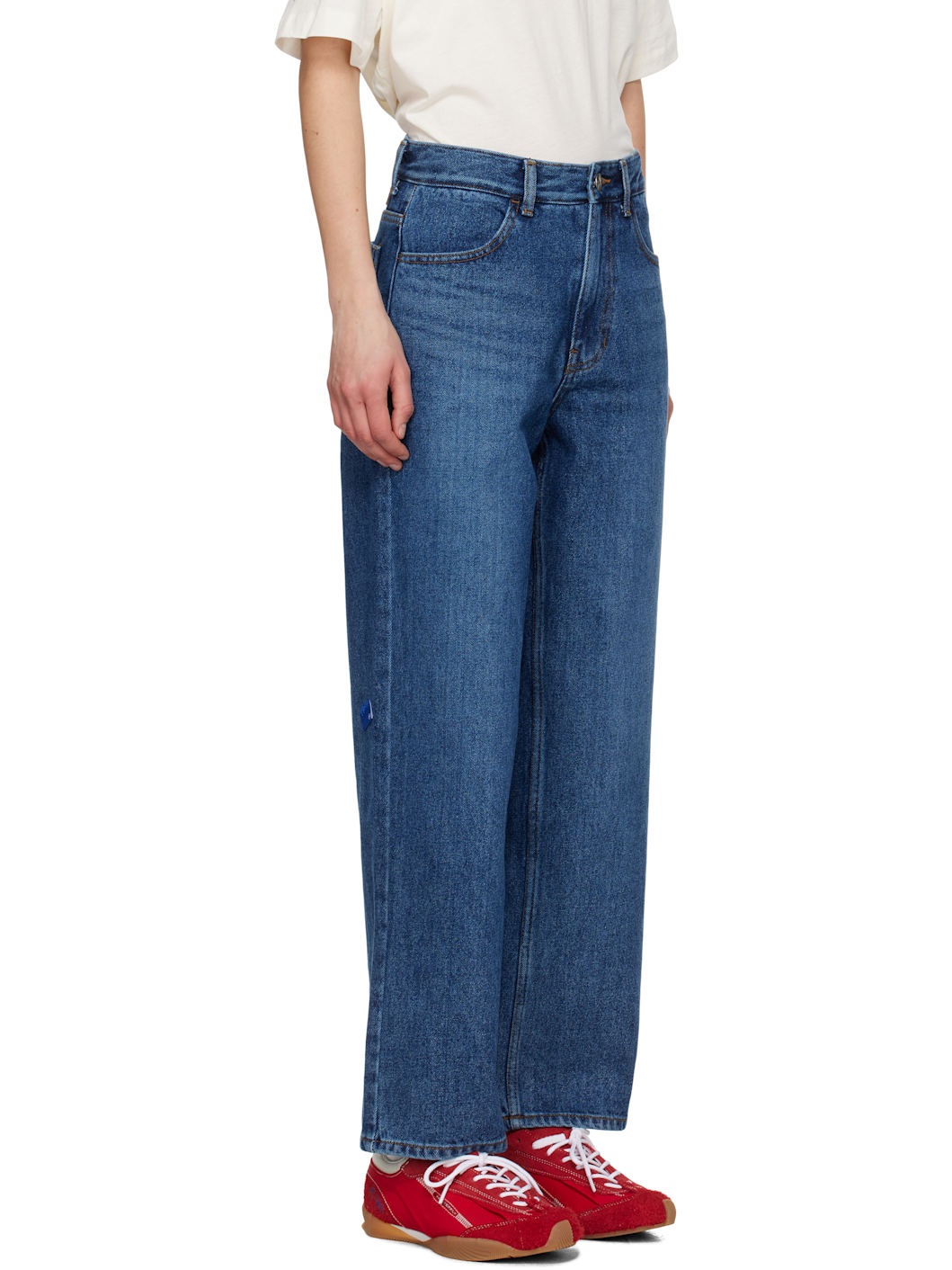 Navy Faded Jeans - 2