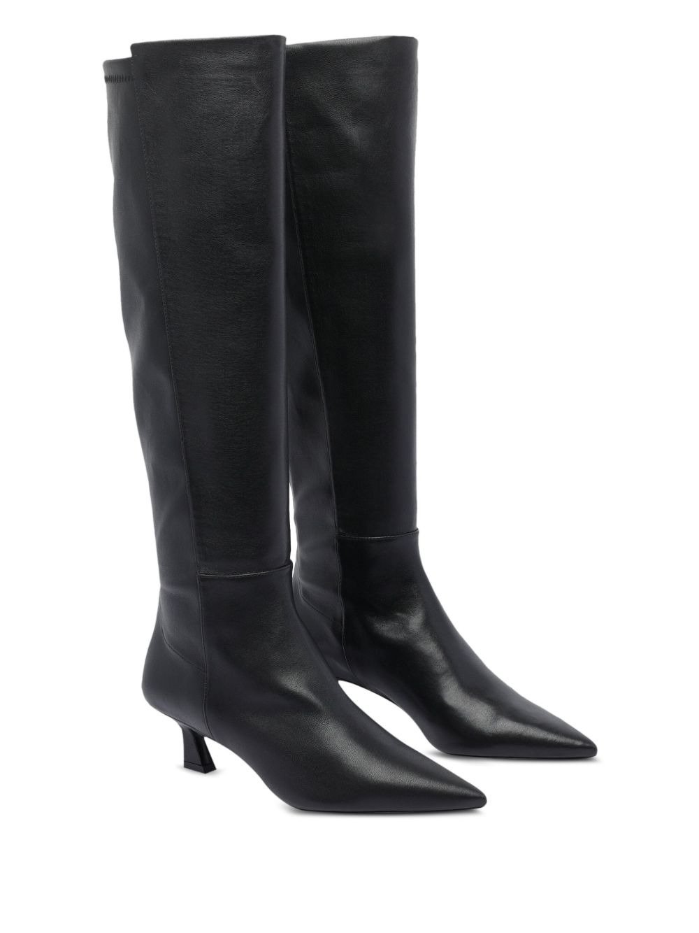 50mm pointed-toe knee-high boots - 2