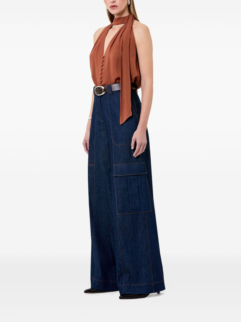 Sumira neck-tie buttoned top 3