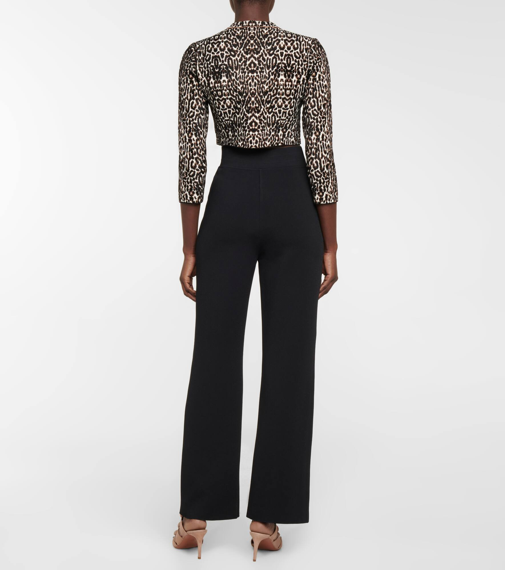 Leopard-print jacquard cardigan - 3