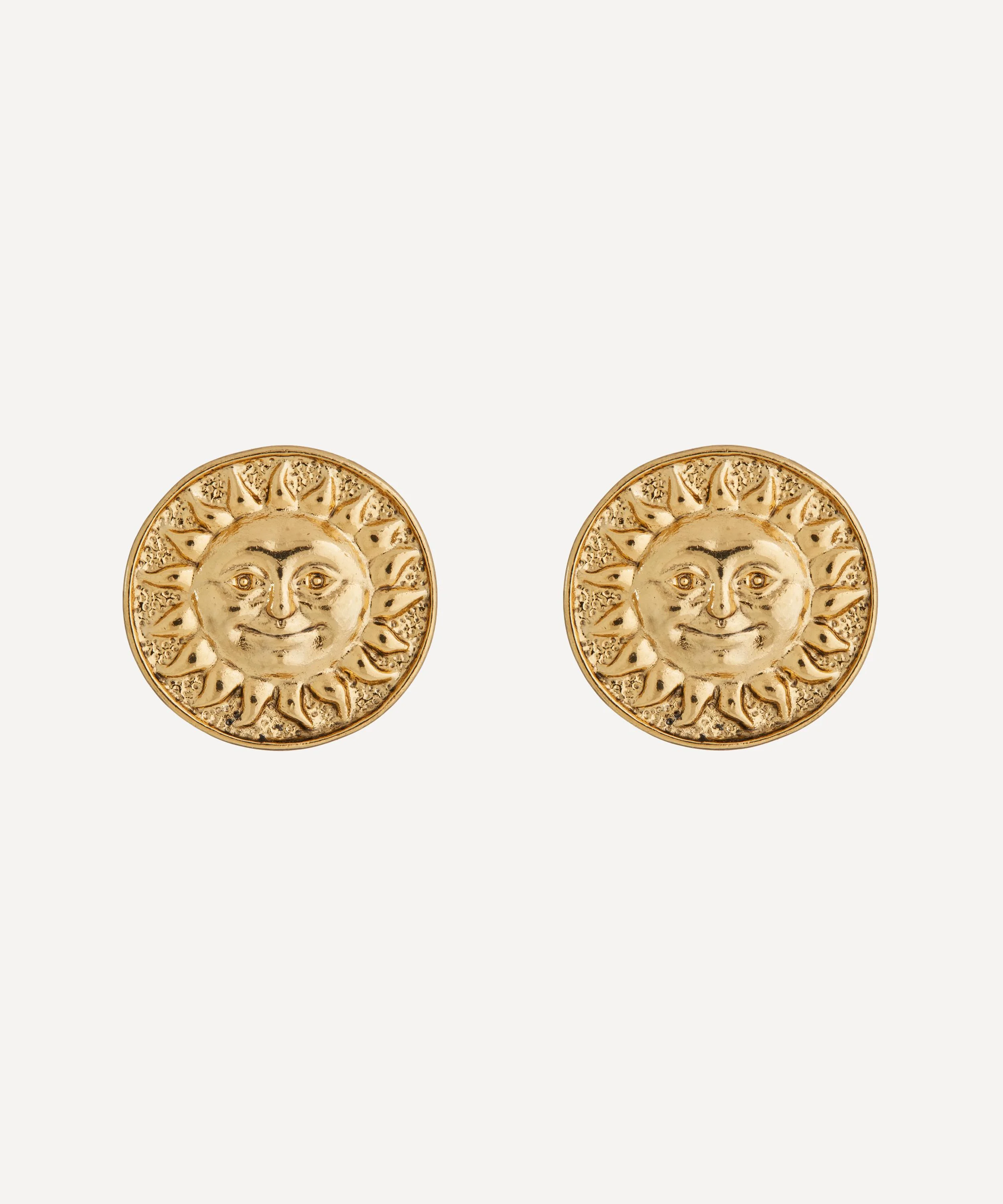 18ct Gold Plated Noni Stud Earrings - 1