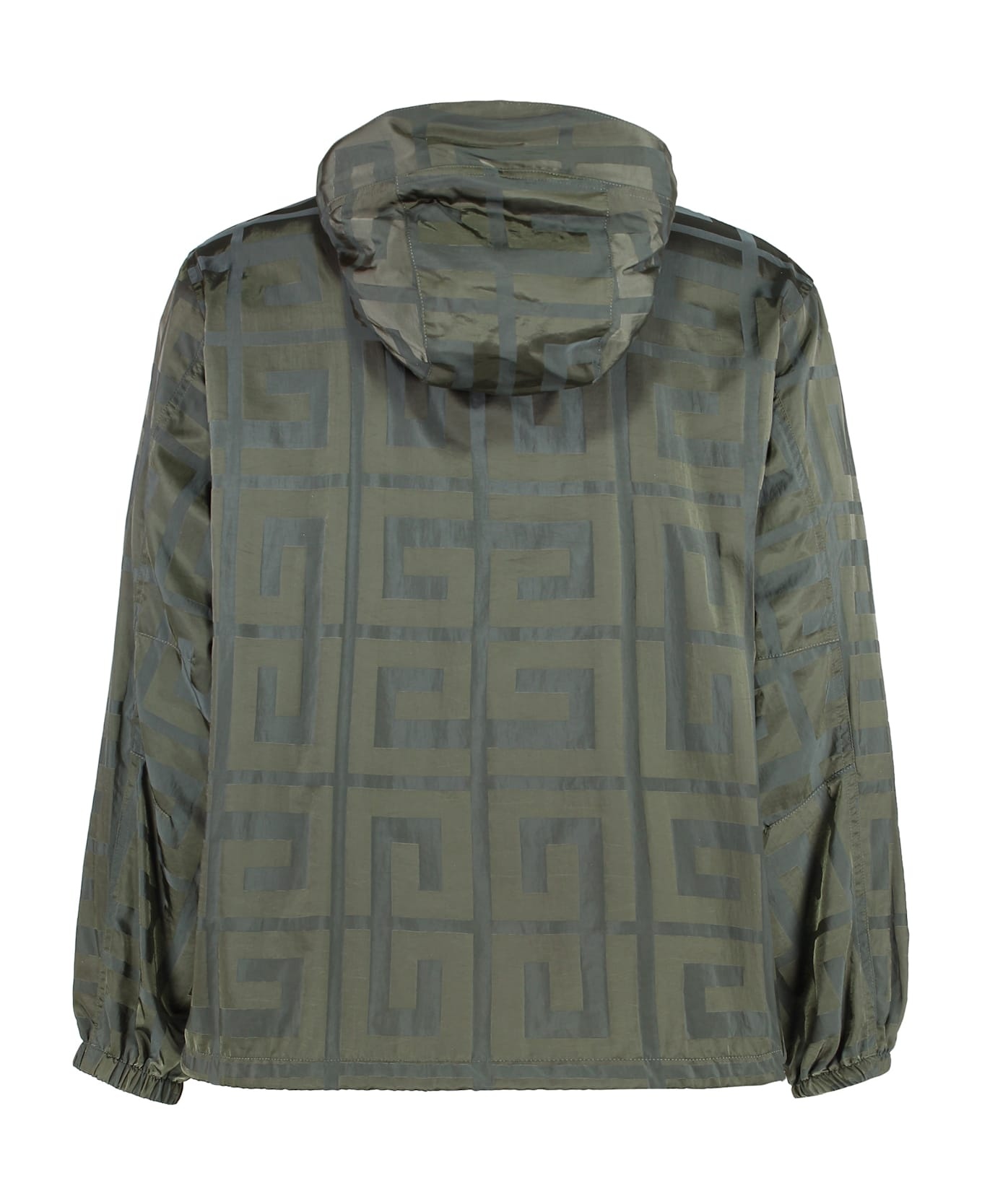 Technical Fabric Hooded Jacket - 2