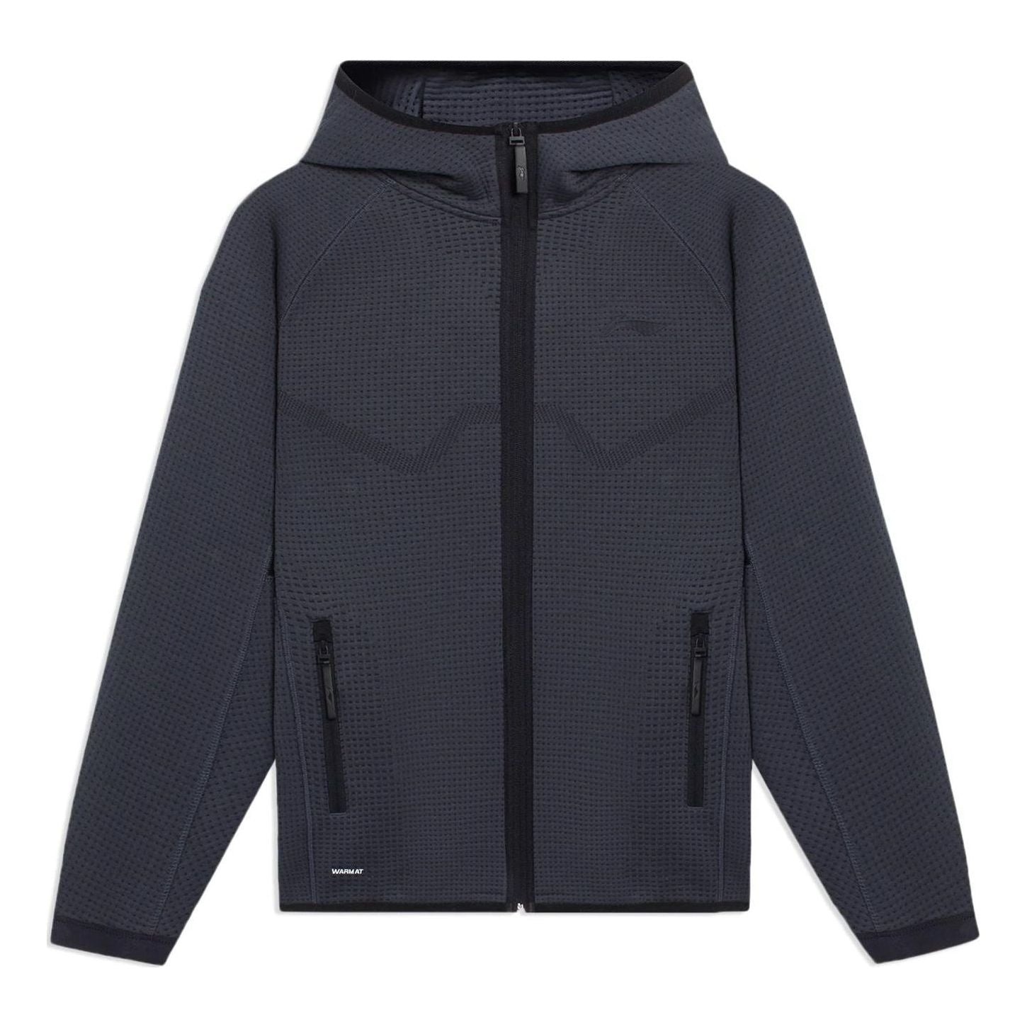 Li-Ning CBA Basketball Hooded Jacket 'Dark Grey' AWDSC13-1 - 1