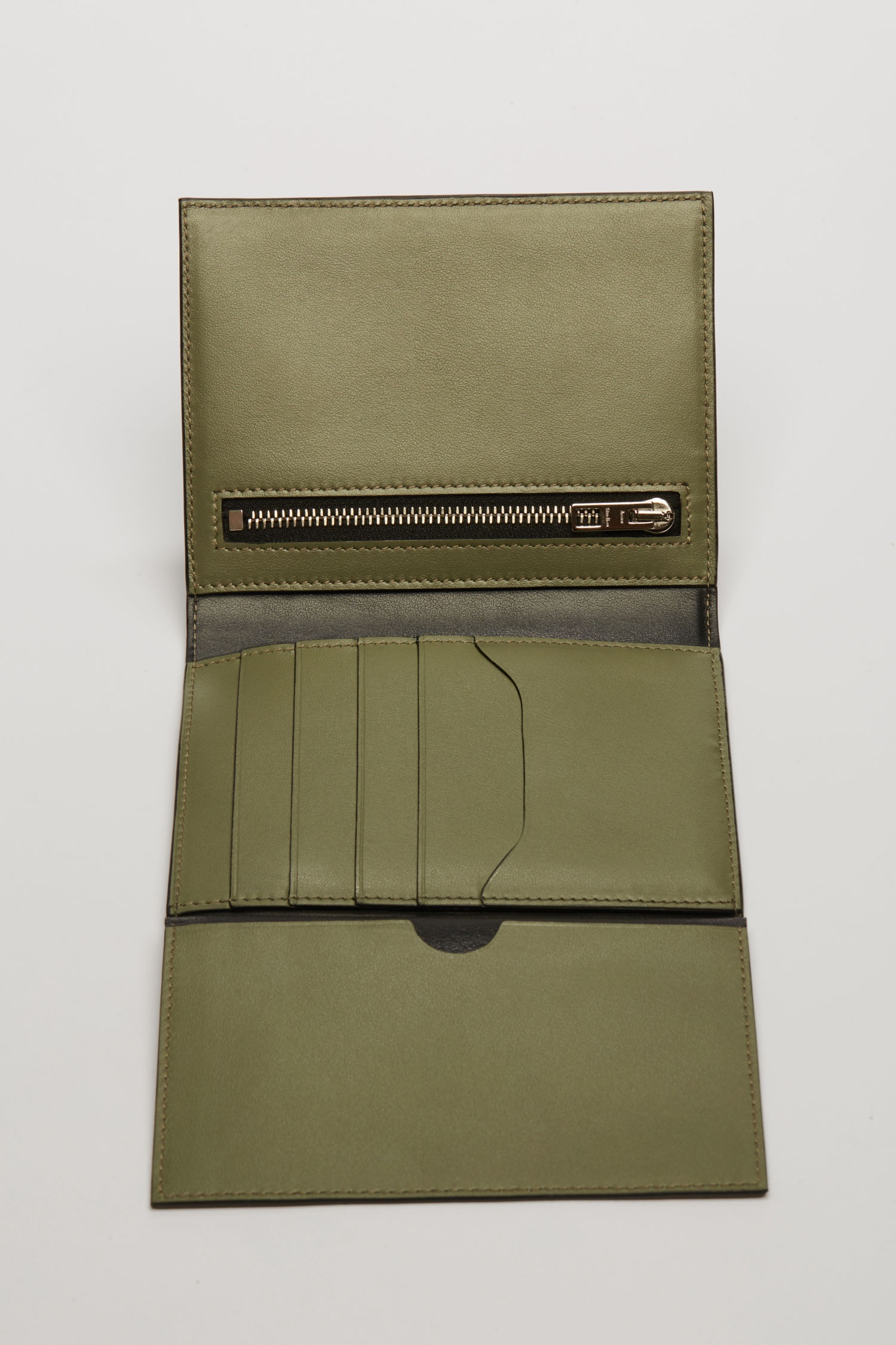 Trifold wallet dark green/black - 2