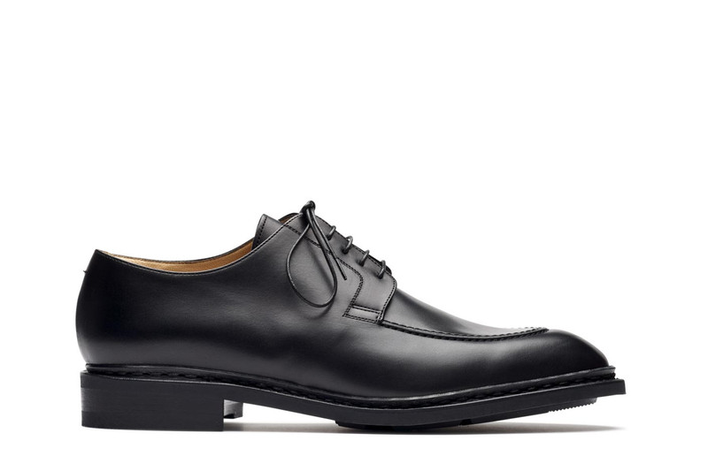 Rousseau Black Silk - Leather And Rubber Sole 1