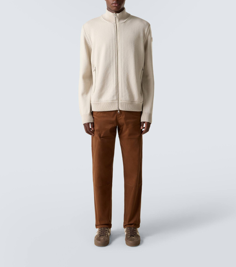 Moncler Wool zip-up sweater outlook