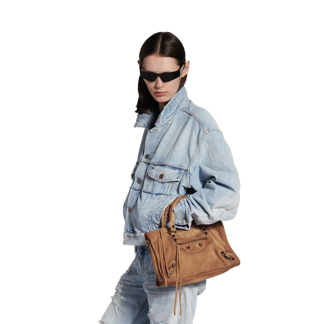 Women's Le City Bag Small  in Camel - 9