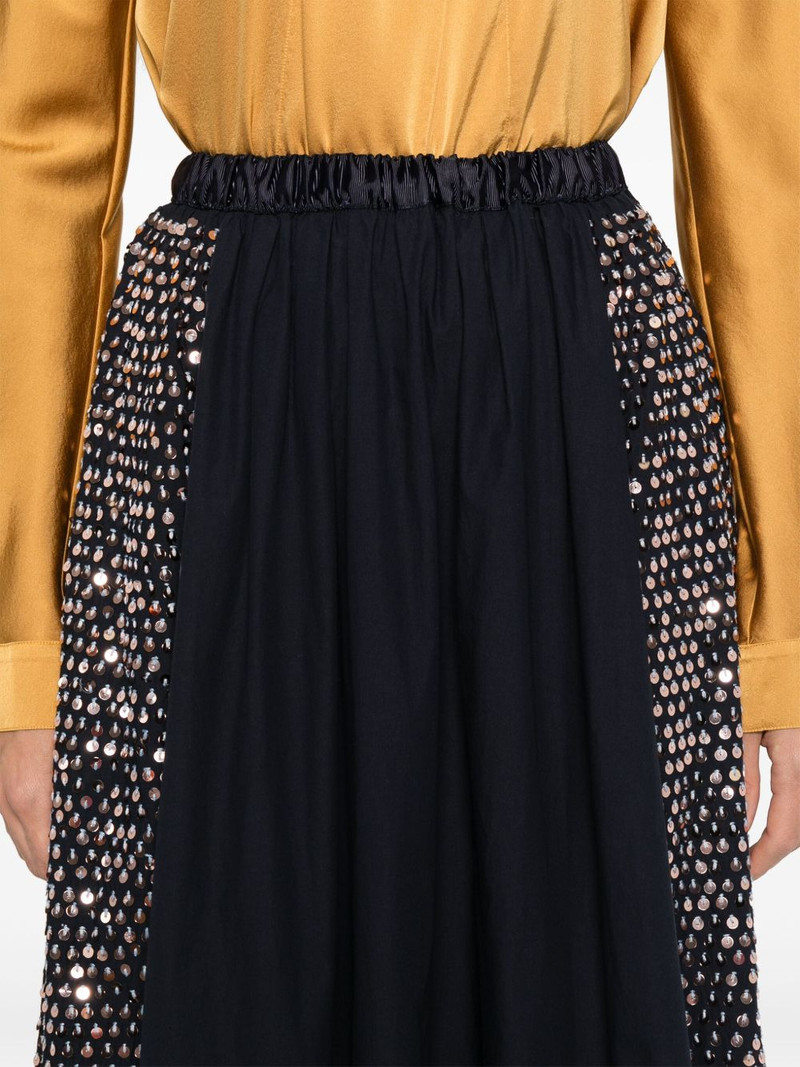 sequin-embellished midi skirt 5