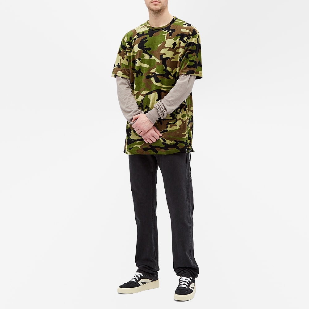 MASTERMIND WORLD Camo Skull Velour Tee - 6