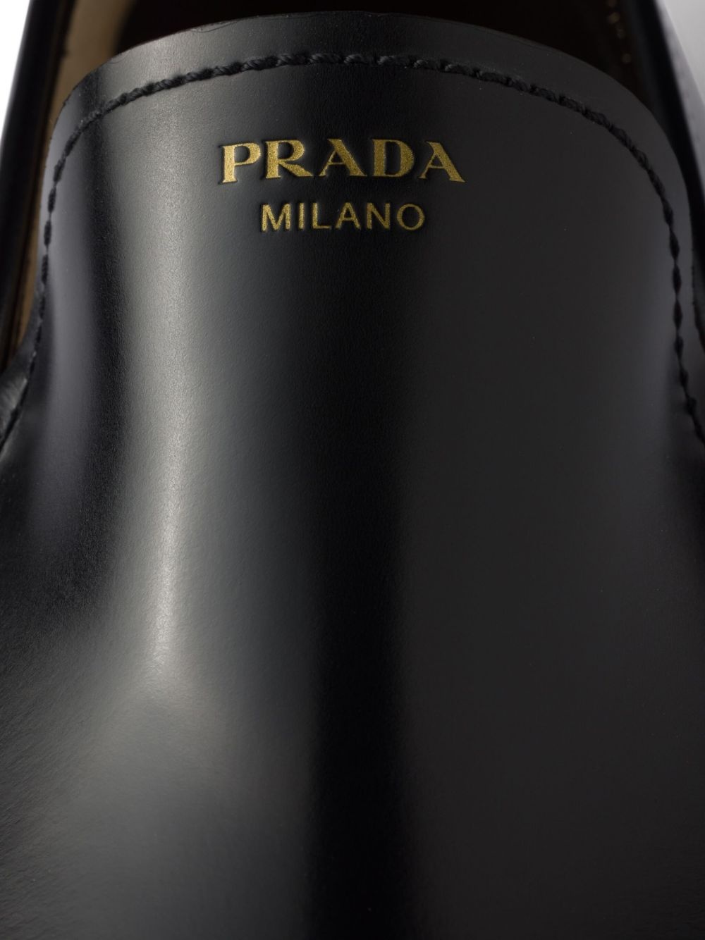 brushed leather loafers - 6