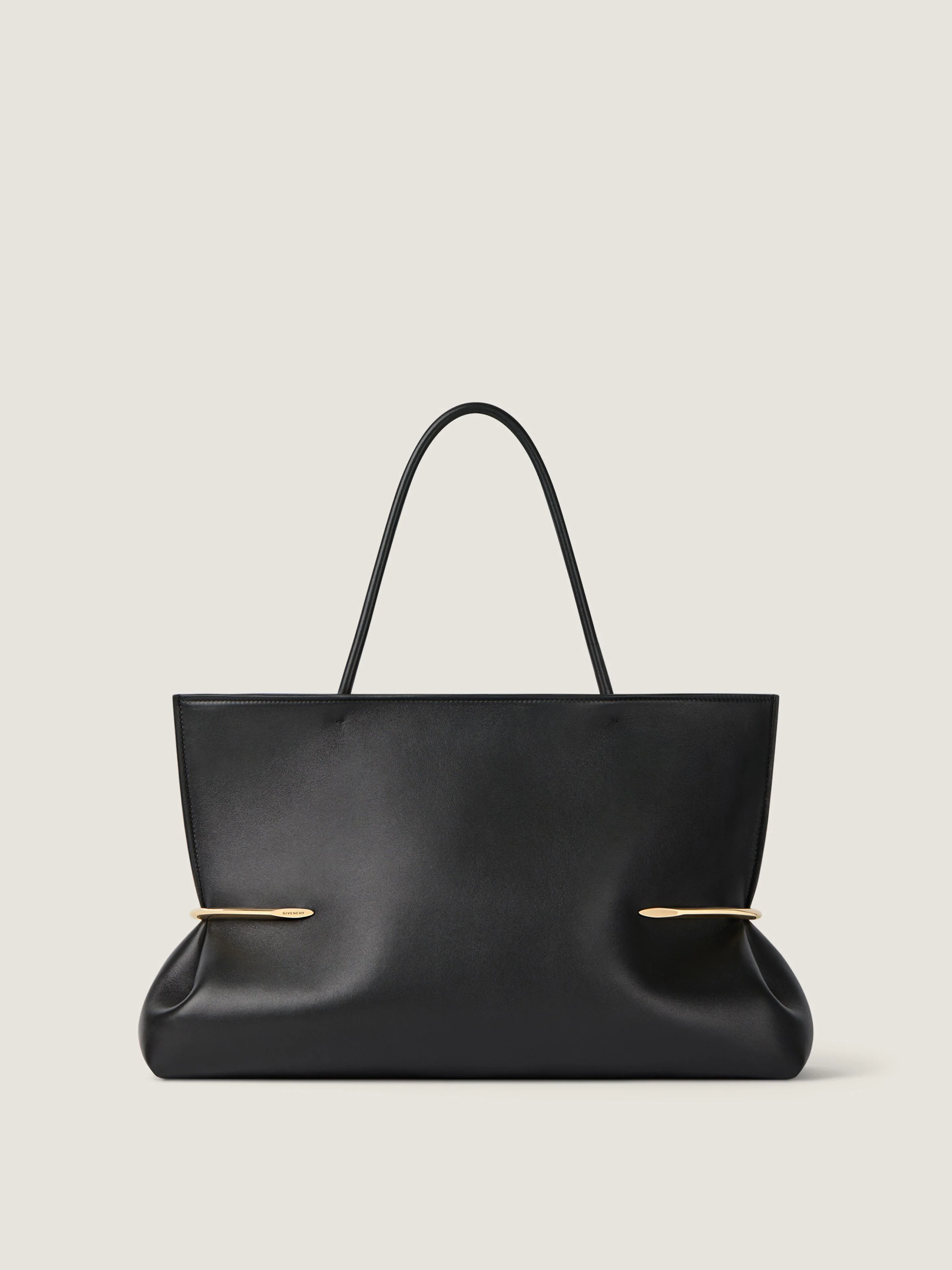 PINCH SQUEEZED HORIZONTAL TOTE BAG IN NAPPA LEATHER - 1