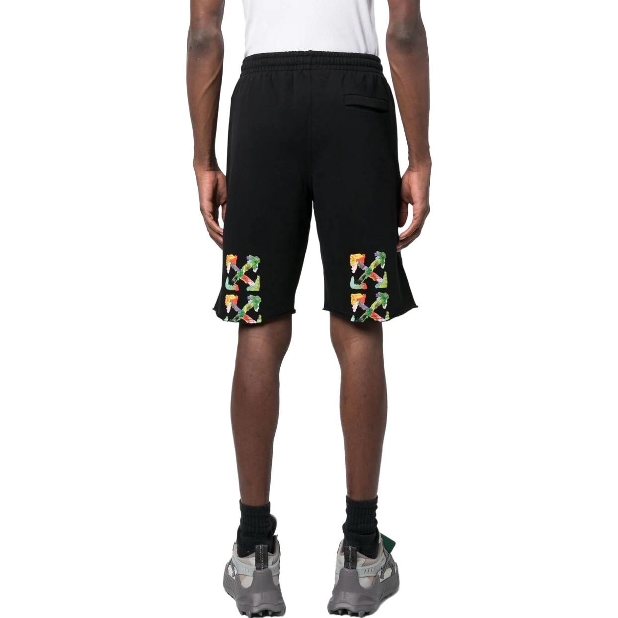 Off-White Brush Arrow Bermuda Shorts 'Black' OMCI006S23FLE0021084 - 4