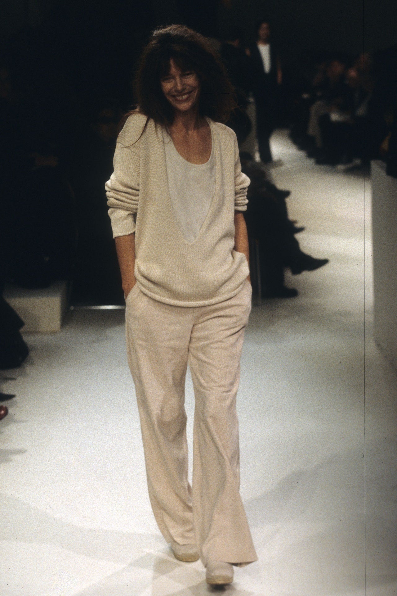 Hermès Spring 2000 Martin Margiela Jane Birkin Burgundy Silk Vareuse Knit Sweater S - 3