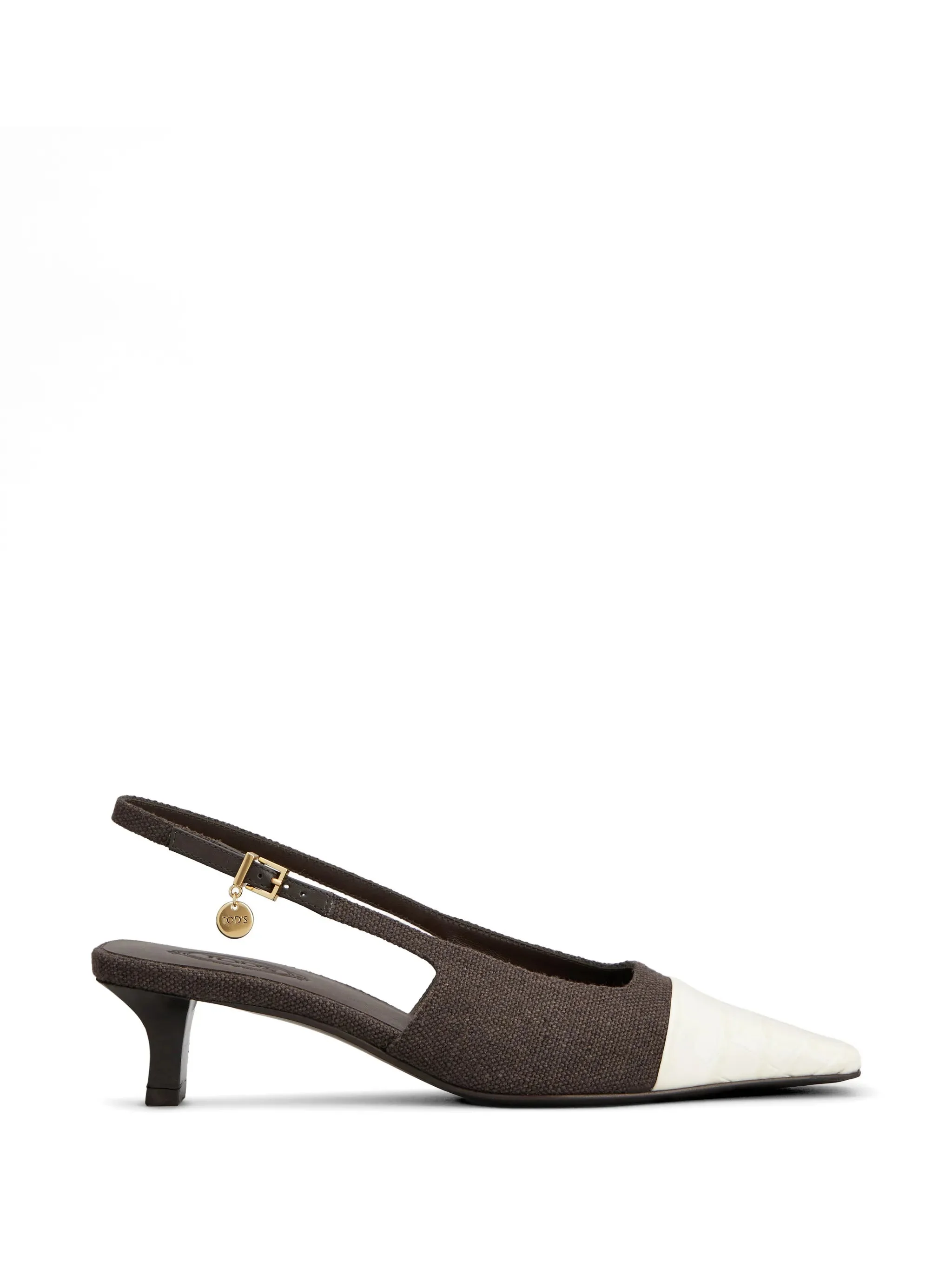Tod's Croc-effect Slingback Pumps - 1