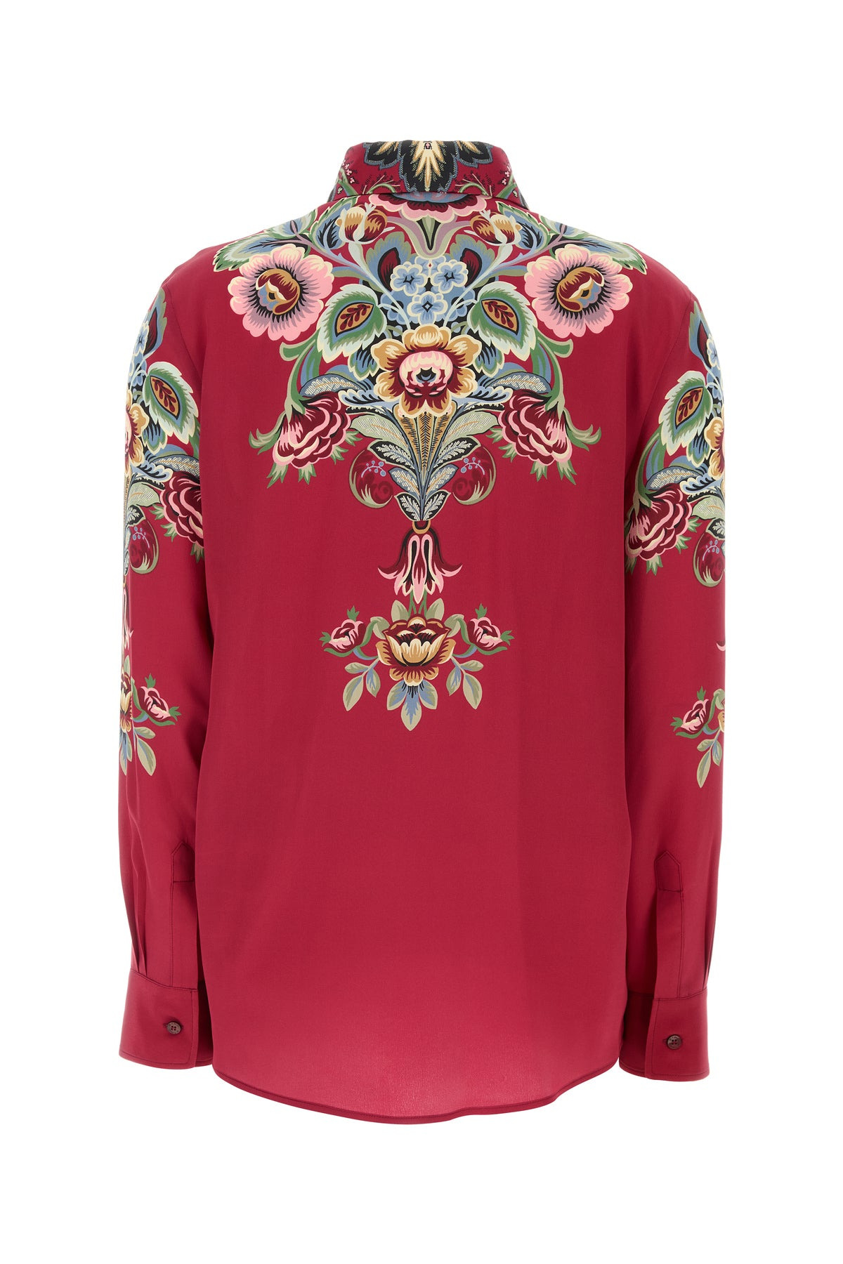 Tyrian purple crepe shirt - 2