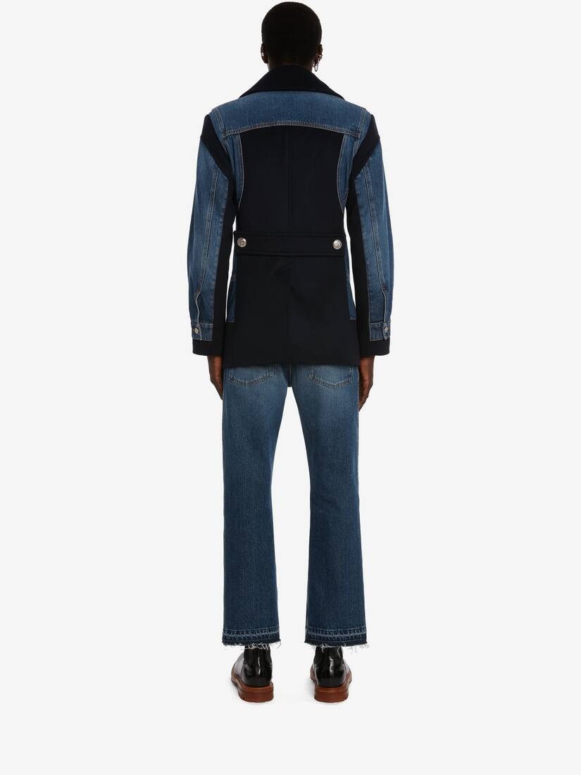 Hybrid Peacoat in Navy - 4