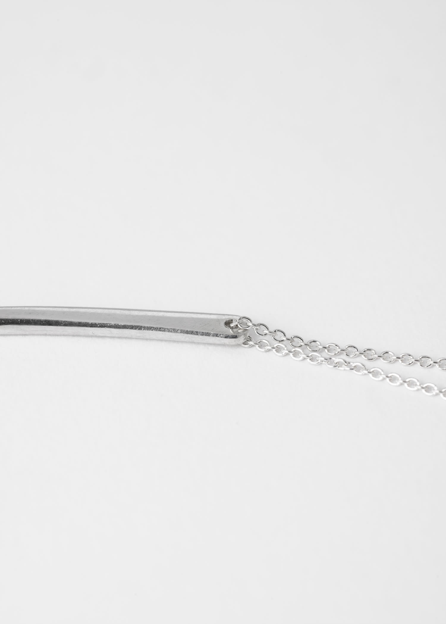 'Ayla Curve' Silver Fine Chain Necklace by Helena Rohner - 4