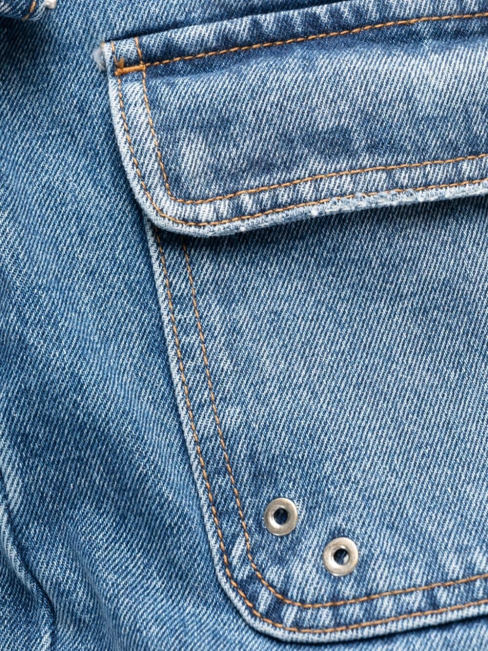 Cargo Zip straight-leg jeans - 6