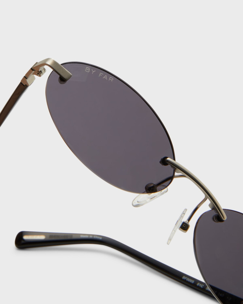 Texas Matt Oval Metal & Acetate Sunglasses 5