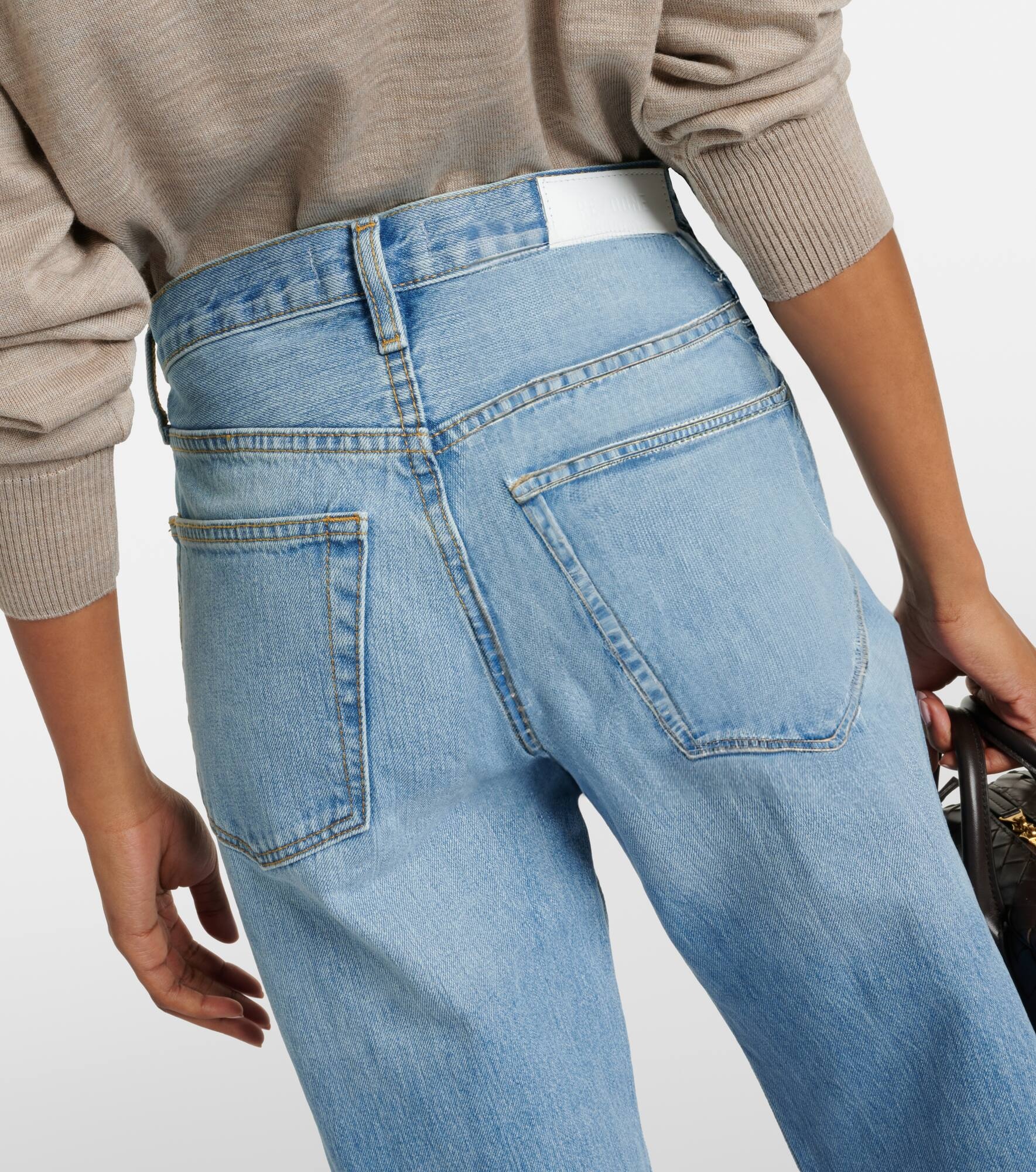 Mid-rise straight jeans - 5