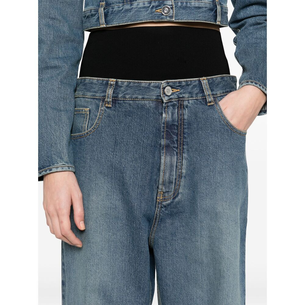 Alaïa Blue Denim - Tapered Jeans Women - 2