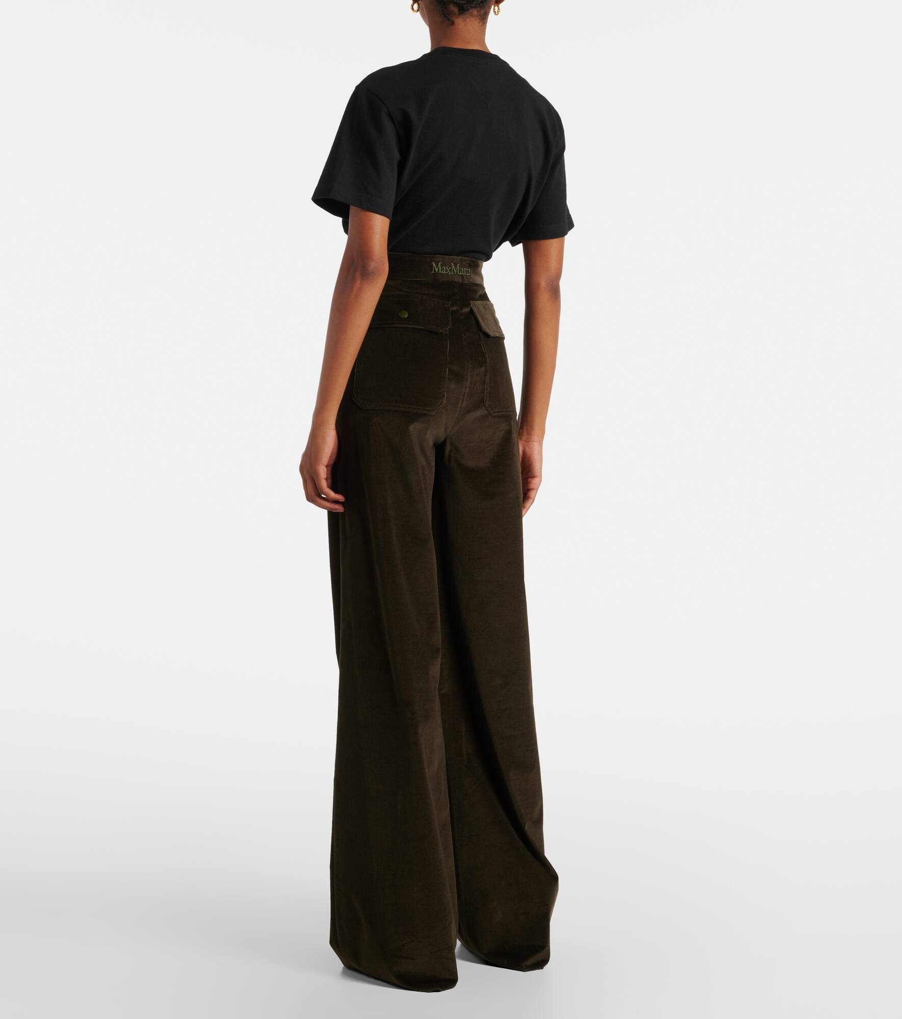 Tritone cotton straight pants - 3
