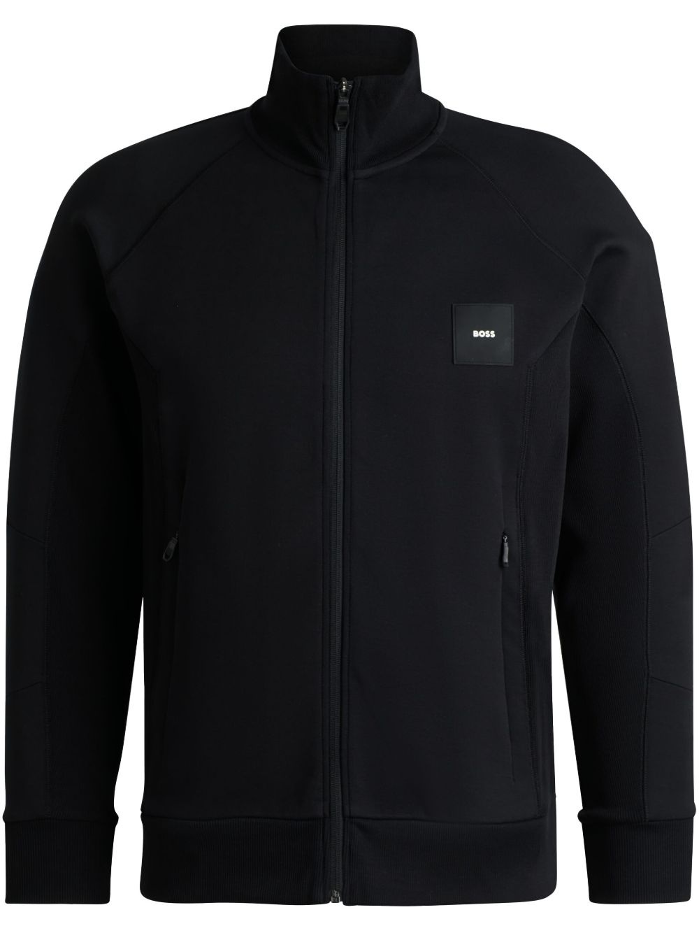 appliqué zip-up sweatshirt - 1