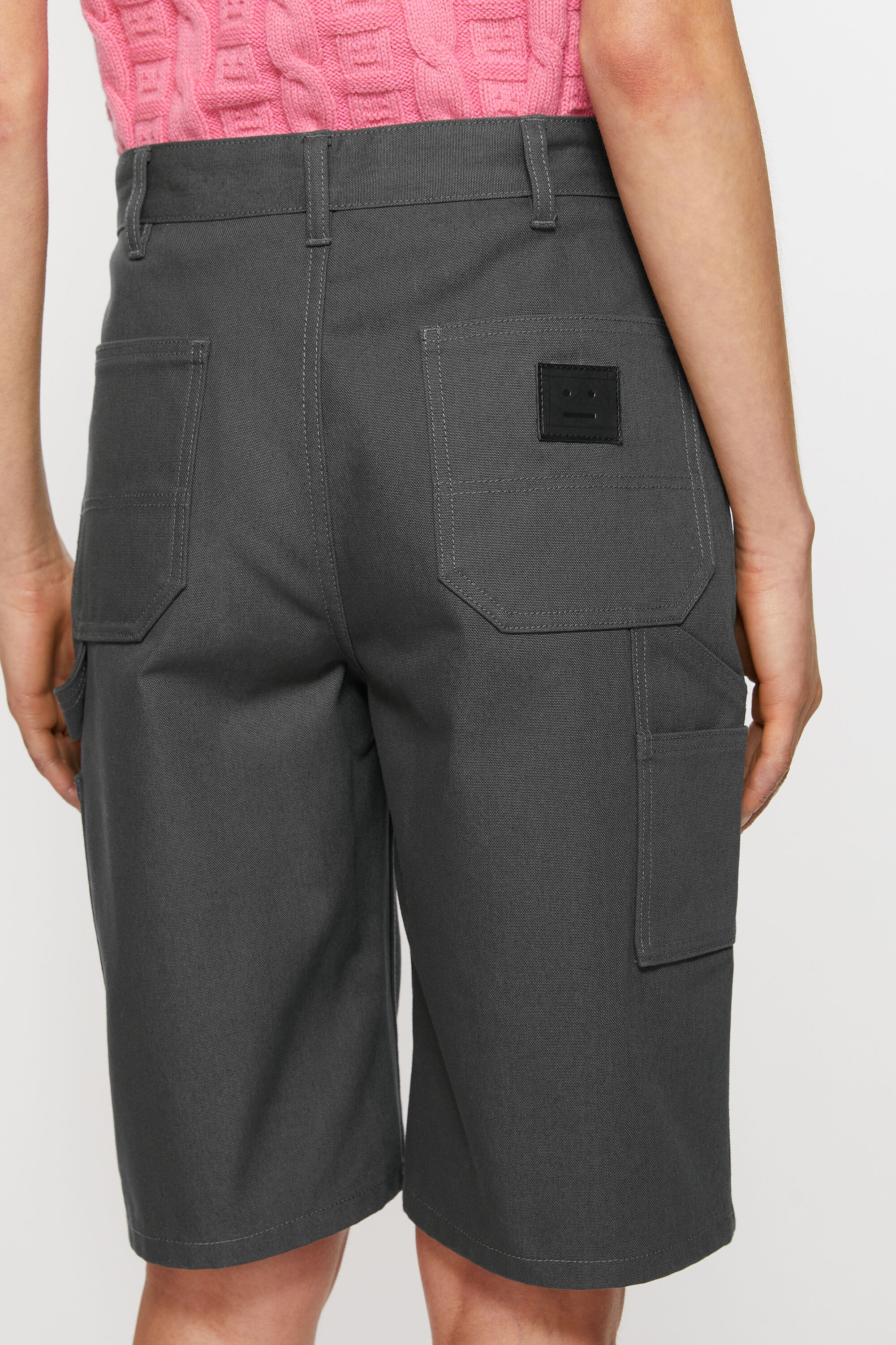 Canvas shorts - Dark grey - 5