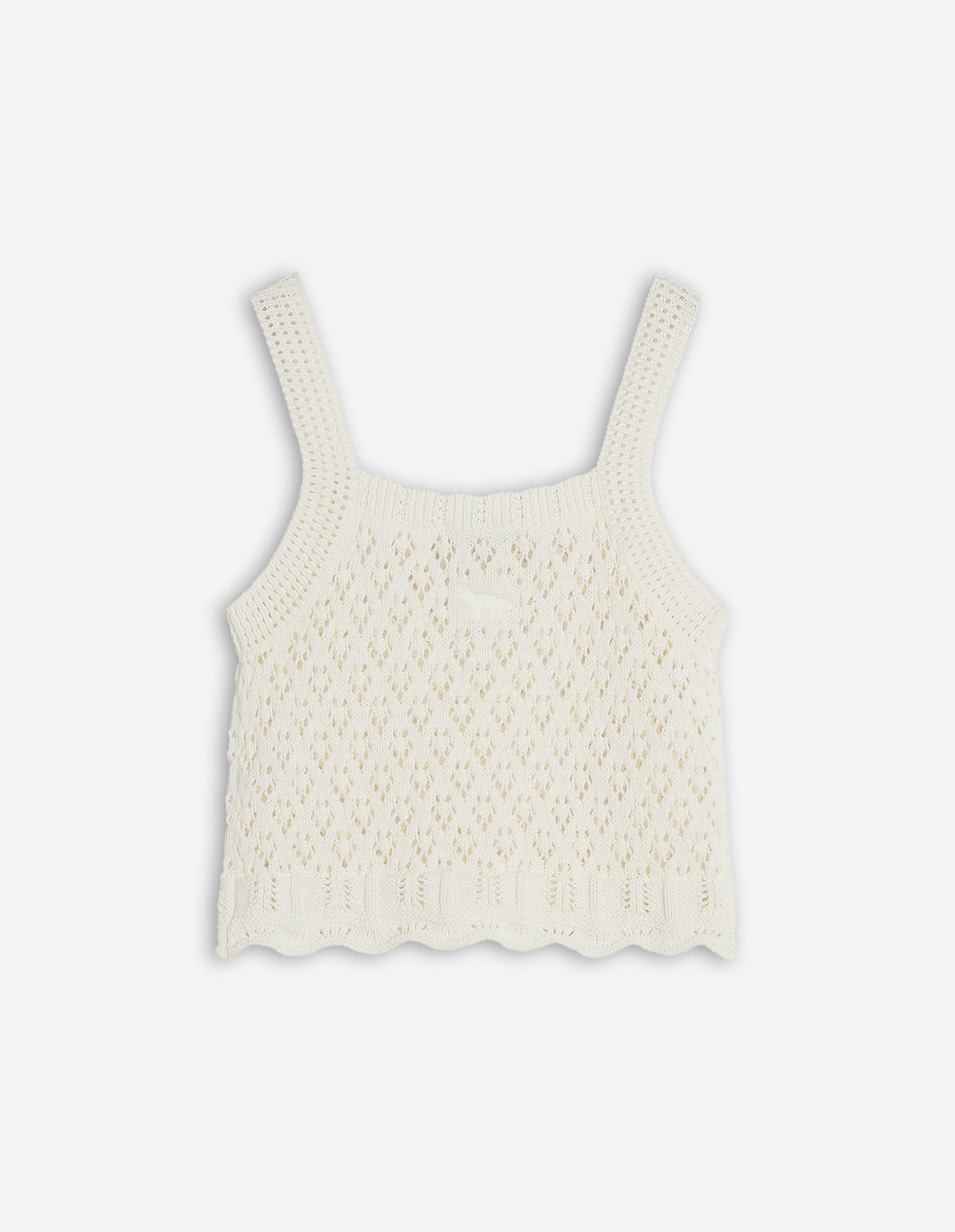 LACE KNIT CROP TOP - 6