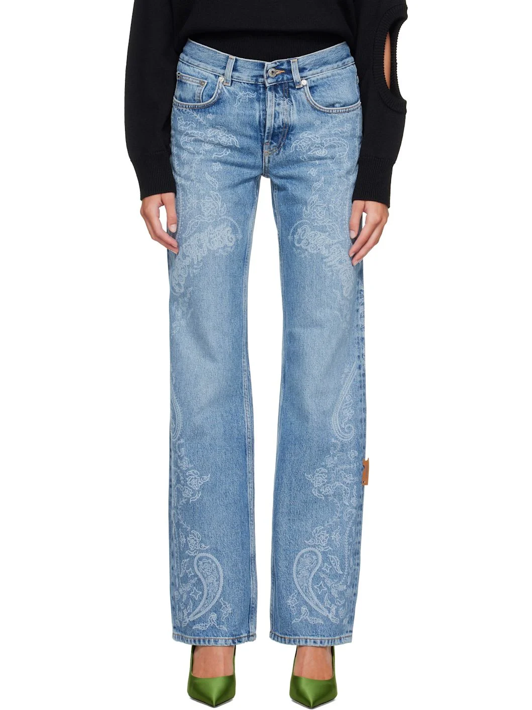 Blue Paisley Susy Jeans - 1