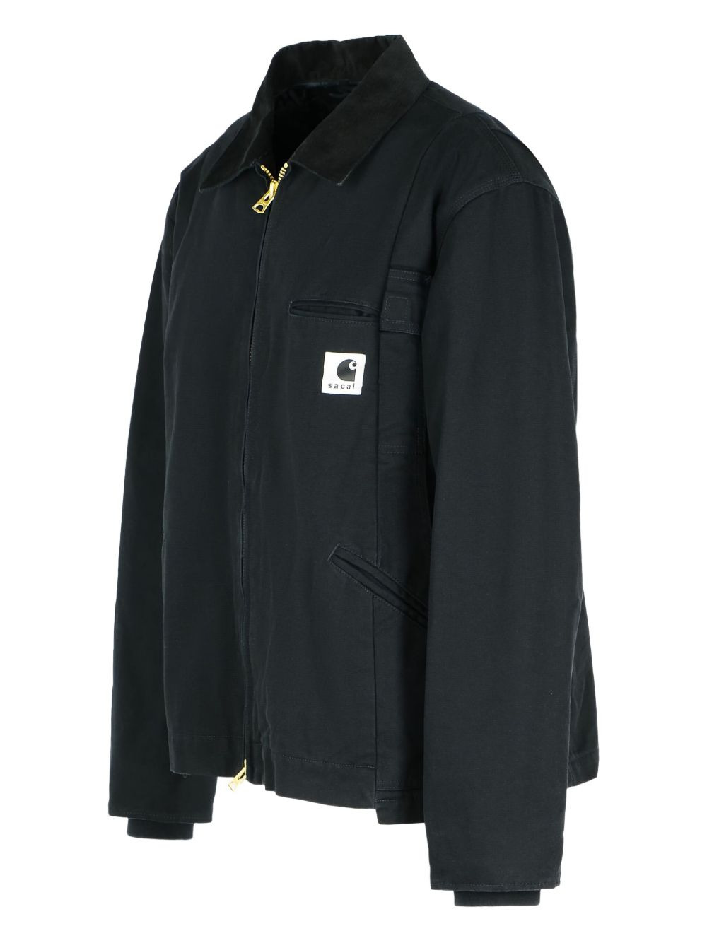 corduroy-collar jacket - 3