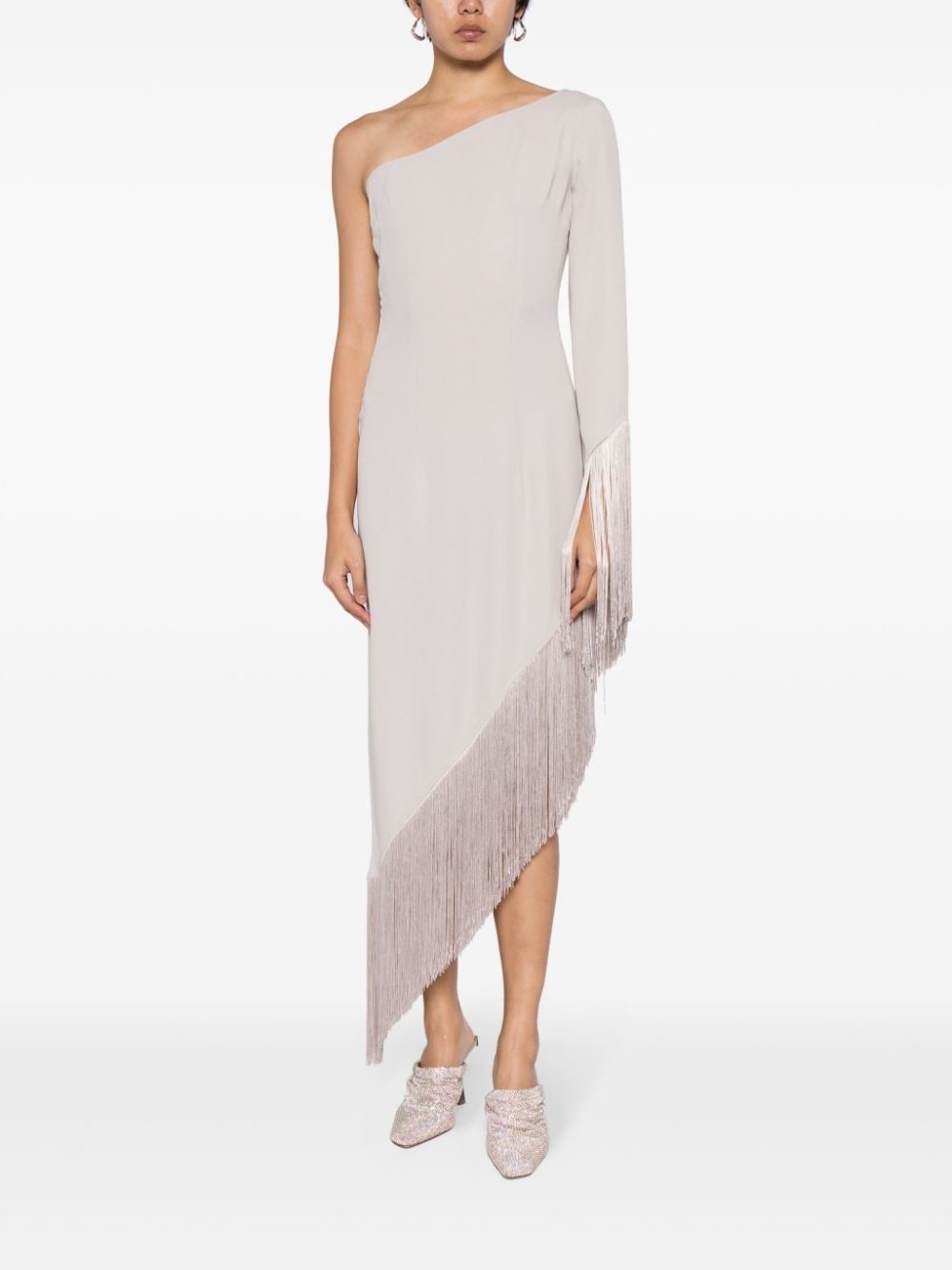 Aventador fringed one-shoulder dress - 2