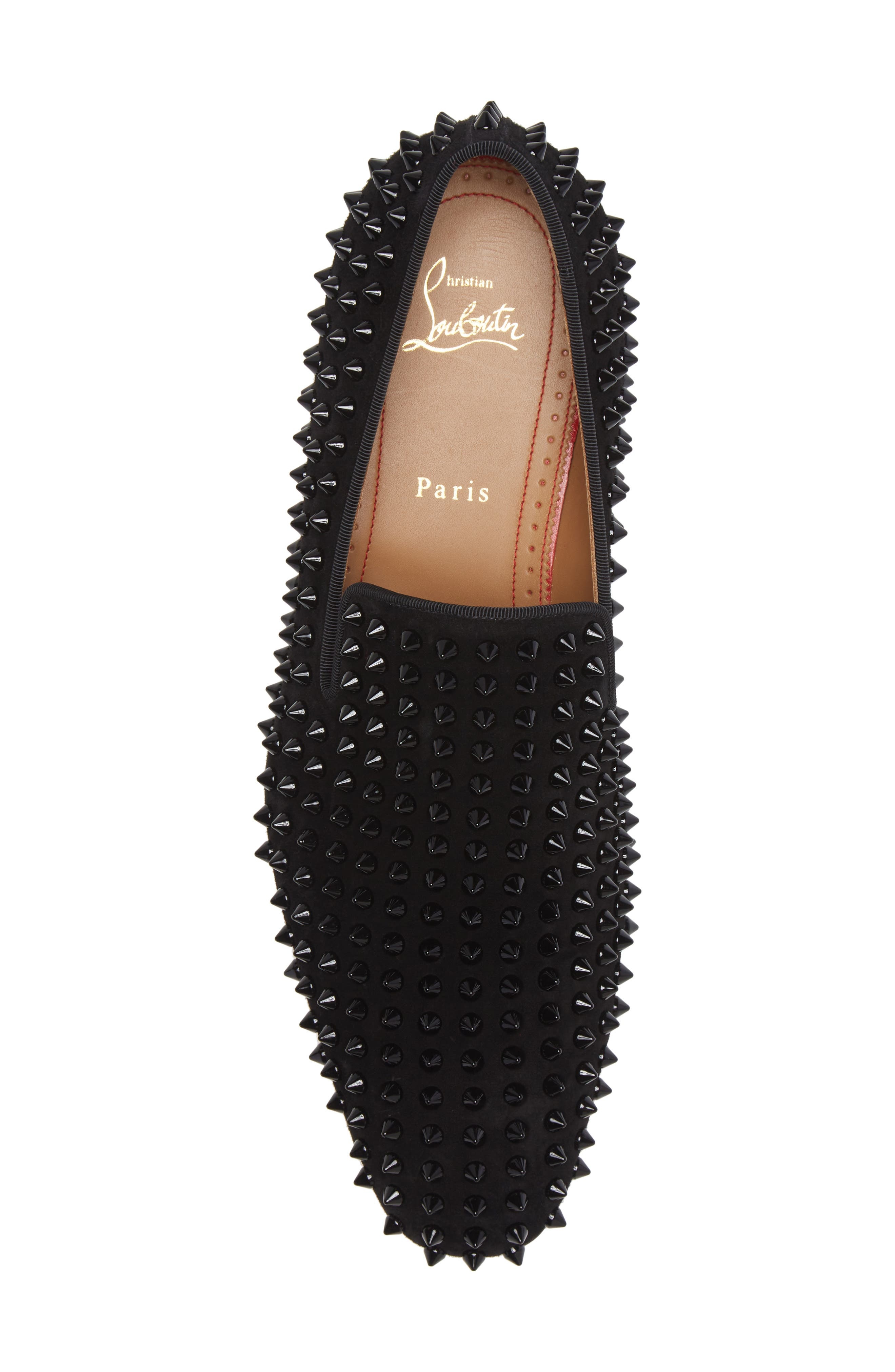 Christian Louboutin Dandelion Spikes Venetian Loafer in Black at Nordstrom - 5