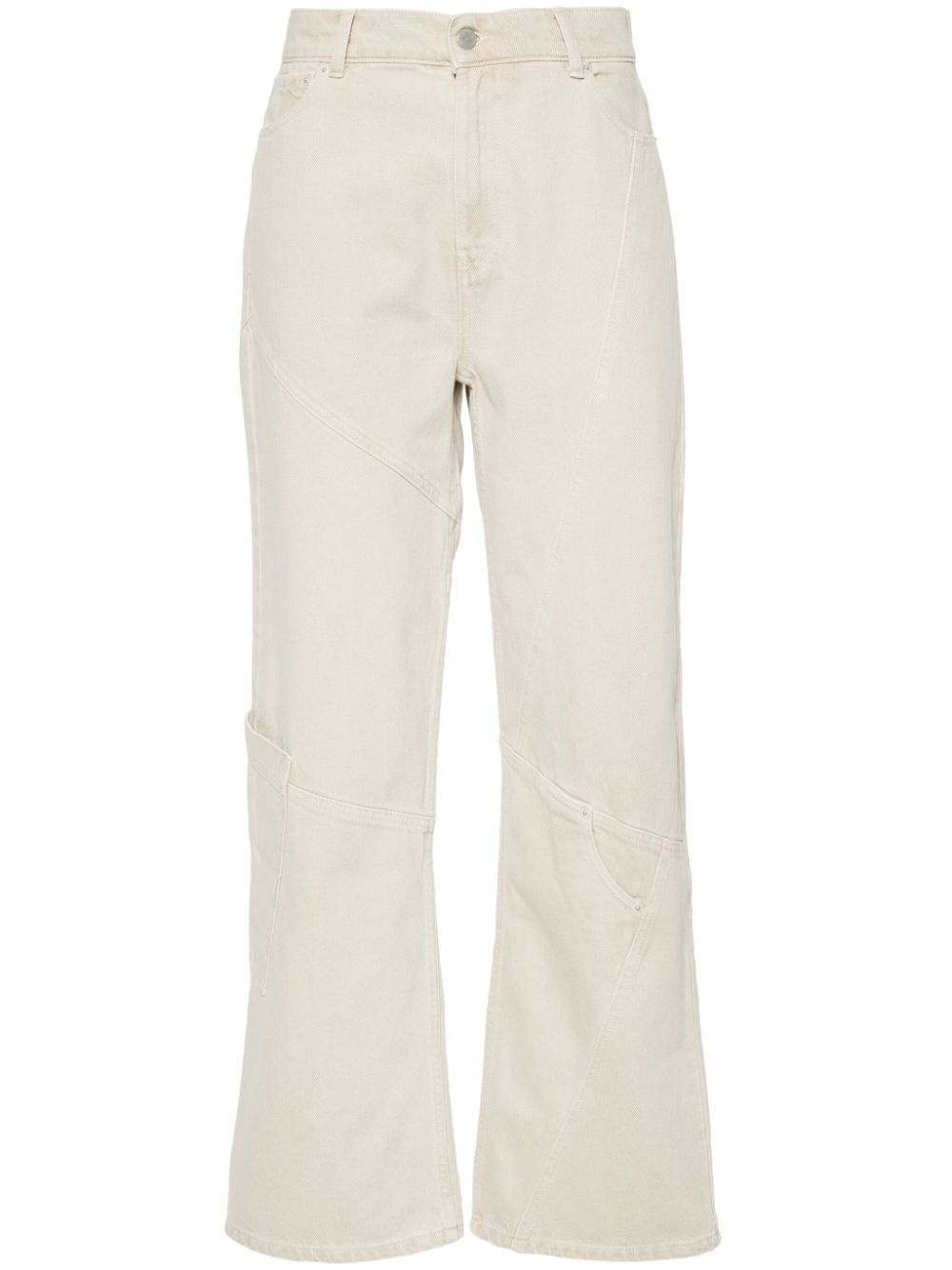 Beverly low-rise straight-leg jeans - 1
